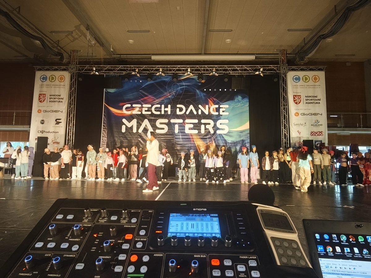 Czech Dance Masters — pohled od mixážního pultu